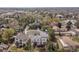 Aerial view of the neighborhood and home showcasing the surrounding area at 942 S Fulton St, Aurora, CO 80247