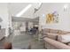 Spacious living area with hardwood floors, stylish furniture, and an open layout connecting to the kitchen and dining areas at 942 S Fulton St, Denver, CO 80247