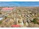 An aerial view of 1454 Utica St near the Alamo Drafthouse and the Denver skyline at 1454 Utica St, Denver, CO 80204