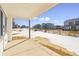 Back porch with a scenic view of snowy neighborhood at 13805 Emerald Lake St, Parker, CO 80138