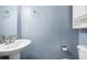 Powder room with sleek fixtures at 8023 Wolff St # C, Westminster, CO 80031