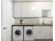 Laundry room featuring modern washer and dryer with sink and countertop at 8023 Wolff St # C, Westminster, CO 80031