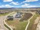 An aerial view showcases this home's location within a vibrant community with walking paths at 863 Edenborn Pl, Castle Rock, CO 80104
