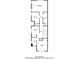Detailed floor plan showcasing the layout of the second floor of a house at 1907 S Columbine St, Denver, CO 80210