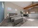 Spacious bedroom with vaulted ceiling, neutral tones, and an abundance of natural light at 190 Roslyn St # 802, Denver, CO 80230