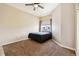 Comfortable bedroom with neutral carpet, large window providing plenty of natural light at 8707 E Florida Ave # 814, Denver, CO 80247