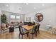 Bright and airy living room featuring dining table, sofa and large windows at 17115 W 91St Ln, Arvada, CO 80007