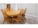 Spacious dining room with a wooden table and chairs set on a neutral carpet at 17409 Springfield Dr, Parker, CO 80134