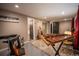 The finished basement has space for music or entertaiment at 3125 Xenon St, Wheat Ridge, CO 80215
