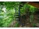 Spiral staircase provides access to the backyard treehouse at 3125 Xenon St, Wheat Ridge, CO 80215