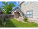 Exterior backyard view featuring the deck with stairs leading down to the yard at 98 N Quicksilver Ave, Castle Rock, CO 80104