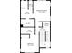 Upstairs floorplan featuring primary bedroom, secondary bedroom and hall at 12270 Karls Ln, Northglenn, CO 80241