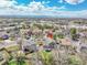 Aerial view of a home showcasing proximity to community, featuring mature trees, and a private backyard at 5826 S Jebel Way, Centennial, CO 80015