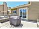 Deck featuring patio seating, with sliding glass doors leading inside at 5826 S Jebel Way, Centennial, CO 80015