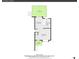 Floorplan showcasing the layout of the home's main level with kitchen, deck, and living room at 5826 S Jebel Way, Centennial, CO 80015