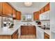 Efficient kitchen with ample counter space and natural light at 5826 S Jebel Way, Centennial, CO 80015