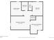 Floor plan of basement including bathroom, laundry, bedroom, finished and unfinished storage at 3630 Magnolia St, Denver, CO 80207