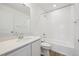 Well-lit bathroom features a tub, shower, and vanity at 24709 E 39Th Ave, Aurora, CO 80019