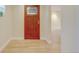 Entryway with hardwood floors, a decorative front door, and neutral paint tones for a modern look at 1275 Fairfax St, Denver, CO 80220