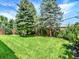 Large backyard with a well-maintained lawn at 2046 S Quitman St, Denver, CO 80219