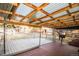 Back deck with wooden beams and partial coverage at 1409 S Moline St, Aurora, CO 80012