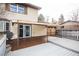 Back deck ideal for entertaining and outdoor dining, with access from the house at 1409 S Moline St, Aurora, CO 80012