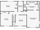 Detailed floor plan of the upper level, featuring the primary bedroom, additional bedrooms, and bathrooms at 1409 S Moline St, Aurora, CO 80012