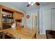The wooden desk and shelving in this bright home office make it ideal for work at 19414 E Mann Creek Dr # C, Parker, CO 80134