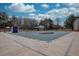 Outdoor pool and lounge area covered for the winter at 19414 E Mann Creek Dr # C, Parker, CO 80134