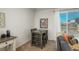 Dining area with table and seating in front of sliding glass doors to the back yard at 6317 Vista Cliff Loop, Castle Rock, CO 80104