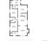 Floor plan showing a first floor layout with a kitchen, living room, bedrooms, and a pantry at 4054 Wyandot St, Denver, CO 80211