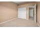 Comfortable bedroom with neutral carpet and closet space, ideal for a restful retreat at 11640 W 62Nd Pl # 203, Arvada, CO 80004