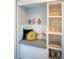 Charming reading nook with built-in bench and shelving, perfect for relaxing at 3171 Fulton St, Denver, CO 80238