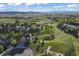 Wonderful aerial view of the neighborhood, highlighting landscaping and mountain views at 4704 Cedar Glen Pl, Castle Rock, CO 80109