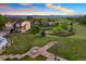 Scenic aerial view of home and expansive yard with beautiful mountain views at 4704 Cedar Glen Pl, Castle Rock, CO 80109