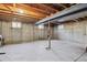 Unfinished basement, ready for customization, featuring exposed ceiling beams and concrete floor at 9290 N Raleigh St, Westminster, CO 80031