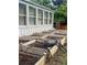 Several raised garden beds with an irrigation system, providing space for growing your own produce at 1477 S Wright Ct, Lakewood, CO 80228