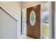 Elegant front door with decorative glass and sidelights, creating a grand entrance at 1477 S Wright St, Lakewood, CO 80228