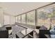Inviting sunroom featuring stylish seating, abundant natural light, and elegant decor, creating a serene relaxation space at 1477 S Wright St, Lakewood, CO 80228