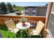 Outdoor seating and decor enhance this balcony overlooking the street at 865 S Quebec St # 302A, Denver, CO 80247