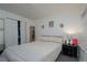 Bedroom featuring storage and a nightstand at 865 S Quebec St # 302A, Denver, CO 80247