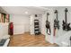 A basement area with a freezer, guitars, and storage at 1970 Willow St, Denver, CO 80220