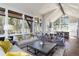 Bright living room featuring large windows with natural light and beautiful forest views at 2250 Highlands Dr, Breckenridge, CO 80424
