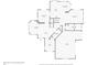 First floor plan featuring the kitchen, dining room, living room and garage at 9880 E Progress Cir, Greenwood Village, CO 80111