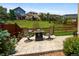 Relaxing backyard patio with comfortable seating, perfect for outdoor entertaining at 10185 Isle St, Parker, CO 80134