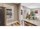 Open layout of the kitchen that flows into the living area, making it perfect for socializing and entertaining at 723 W 5Th Ave, Denver, CO 80204