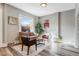 Charming living room with large window, comfortable seating, and modern decor at 723 W 5Th Ave, Denver, CO 80204