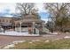 Charming gazebo in a community park area with snow and nearby shops, great for outdoor gatherings at 19618 Rosewood Ct, Parker, CO 80138