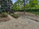 Backyard featuring mature trees and lush greenery provides a private outdoor space for leisure and recreation at 3661 S Joplin St, Aurora, CO 80013