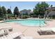 Community pool and clubhouse offer residents the perfect place to relax and enjoy a sunny day at 9973 E Carolina Cir # 104, Aurora, CO 80247